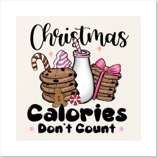 Christmas Calories Don't Count Posters and Art